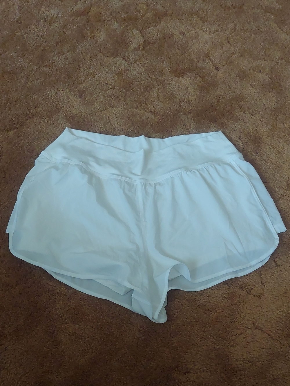 Gilly Hicks Women’s White Athletic Shorts with Elastic Waistband